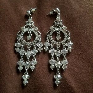 Rhinestone chandelier earrings